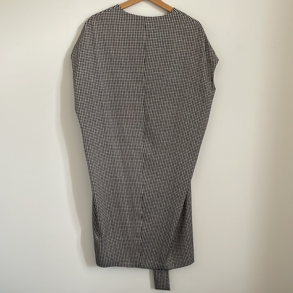Club Monaco Vanellie Houndstooth Cocoon Dress with Waist Belt Size 6 - Picture 3 of 5